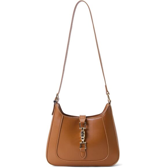 Handbags - Women’s Small Vegan Leather Shoulder Bag with Adjustable Strap, Compact & Trendy